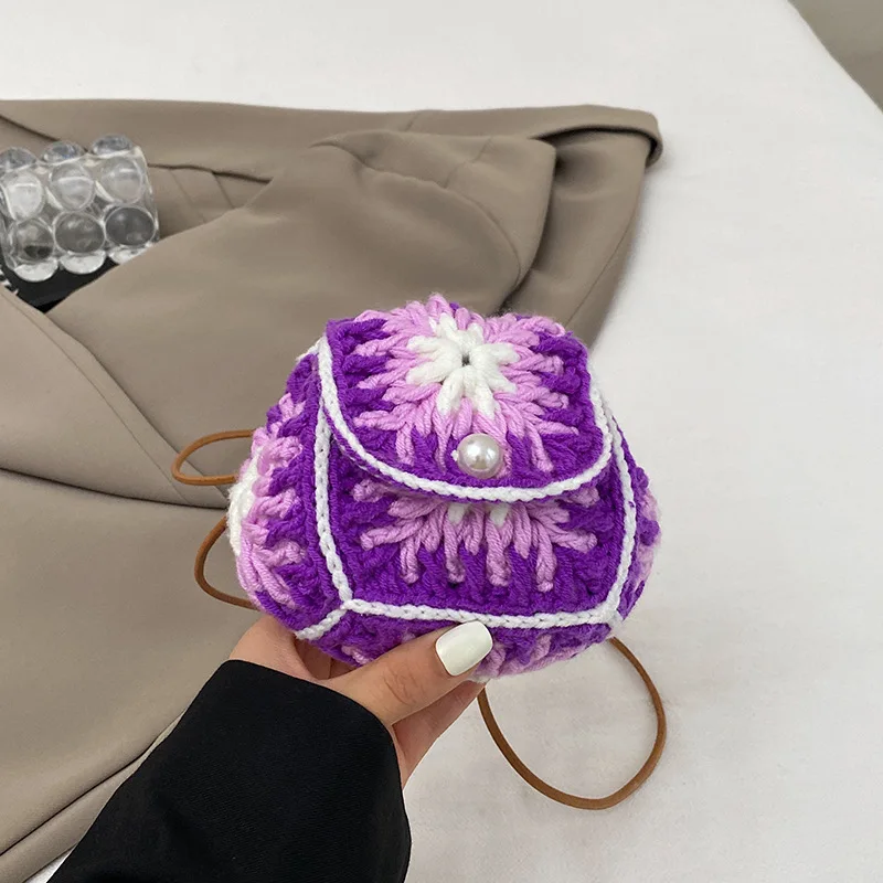 Candy Color Rope Crochet Shoulder Bag Mini Knitting Woven Bags for Women Handmade Small Crossbody Bag Coin Lipstick Purses NEW
Candy Color Rope Crochet Shoulder Bag Mini Knitting Woven Bags for Women Handmade Small Crossbody Bag Coin Lipstick Purses NEW