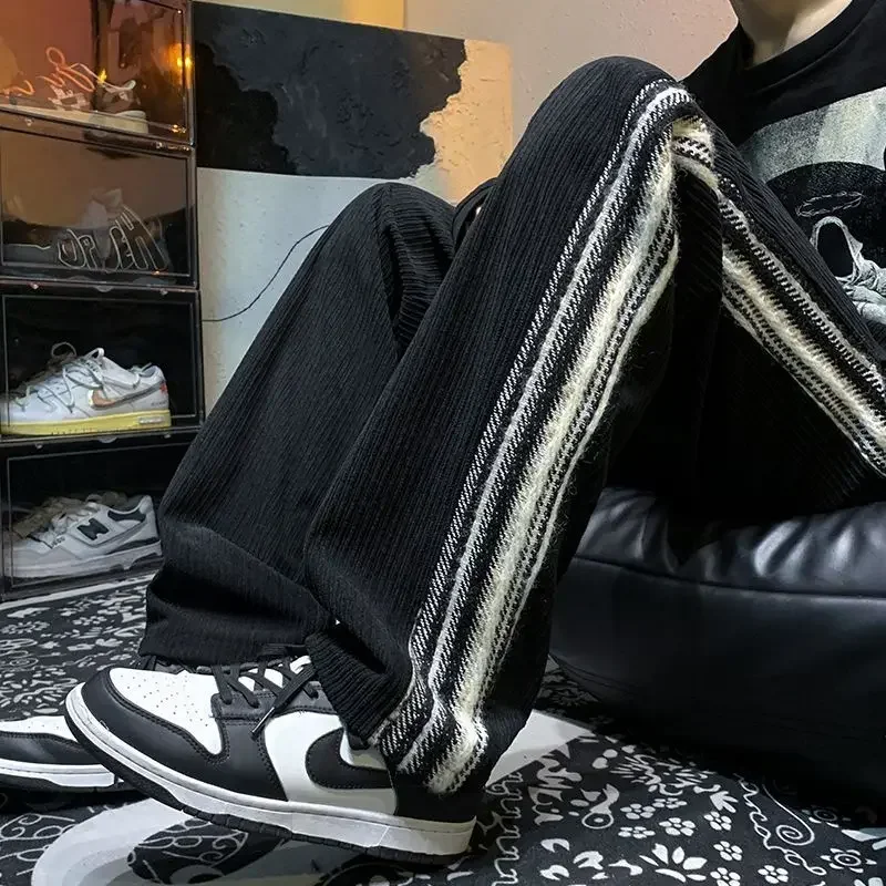 Autumn and Winter Corduroy Straight Trousers Striped Wide Leg Sweatpants for Men Goth Big Size Essential Casual Man Sports Pants
Autumn and Winter Corduroy Straight Trousers Striped Wide Leg Sweatpants for Men Goth Big Size Essential Casual Man Sports Pants