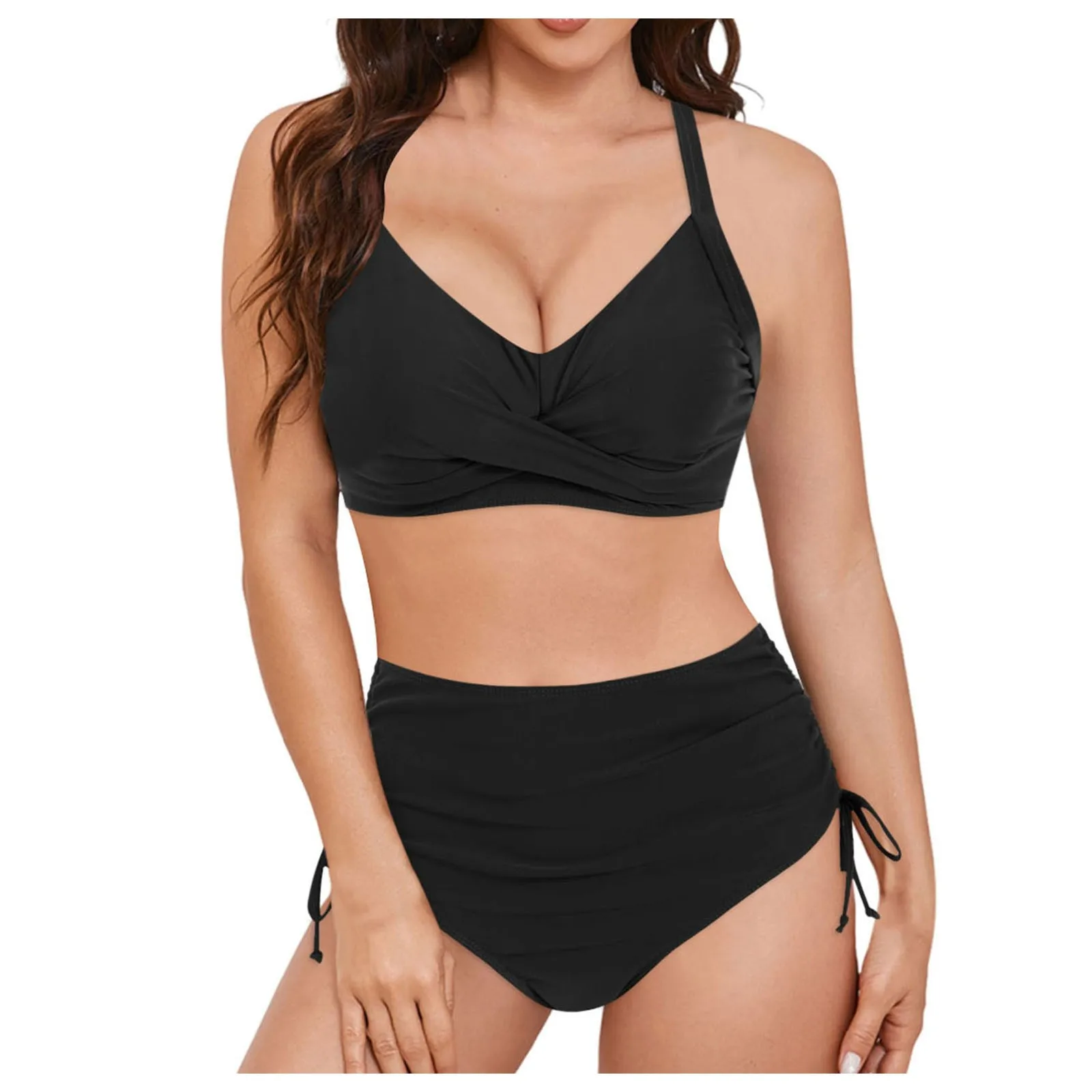 Sexy Bikini Splits Swimsuits Women Summer Sexy Backless Solid Triangle Cup Swimsuit With Drawstring Shorts Women Bathing Suits
Sexy Bikini Splits Swimsuits Women Summer Sexy Backless Solid Triangle Cup Swimsuit With Drawstring Shorts Women Bathing Suits