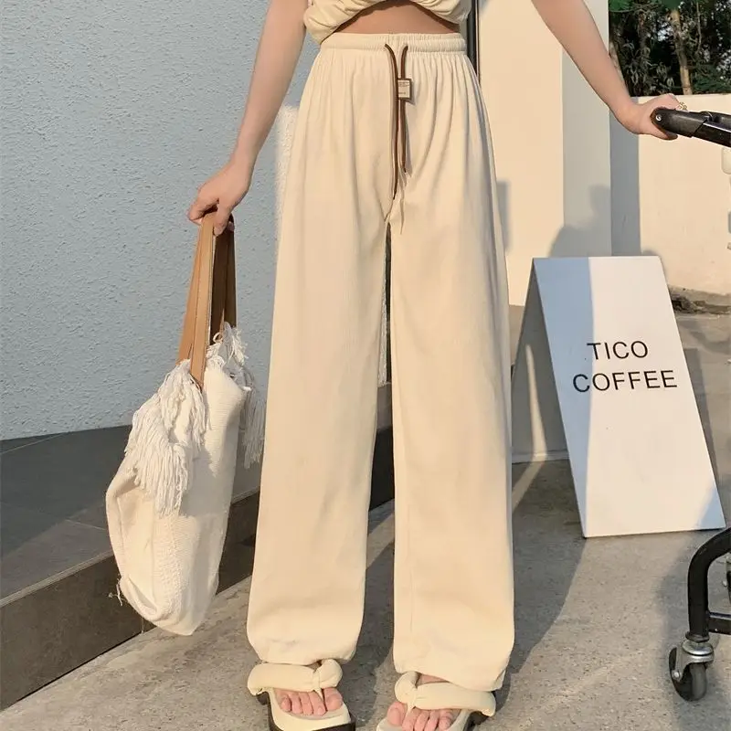 Spring Linen Corduroy Women's Casual Straight Pants High Waist Loose Design Drawstring Thread Wide Leg Pant Multiple Colors Sale
Spring Linen Corduroy Women's Casual Straight Pants High Waist Loose Design Drawstring Thread Wide Leg Pant Multiple Colors Sale