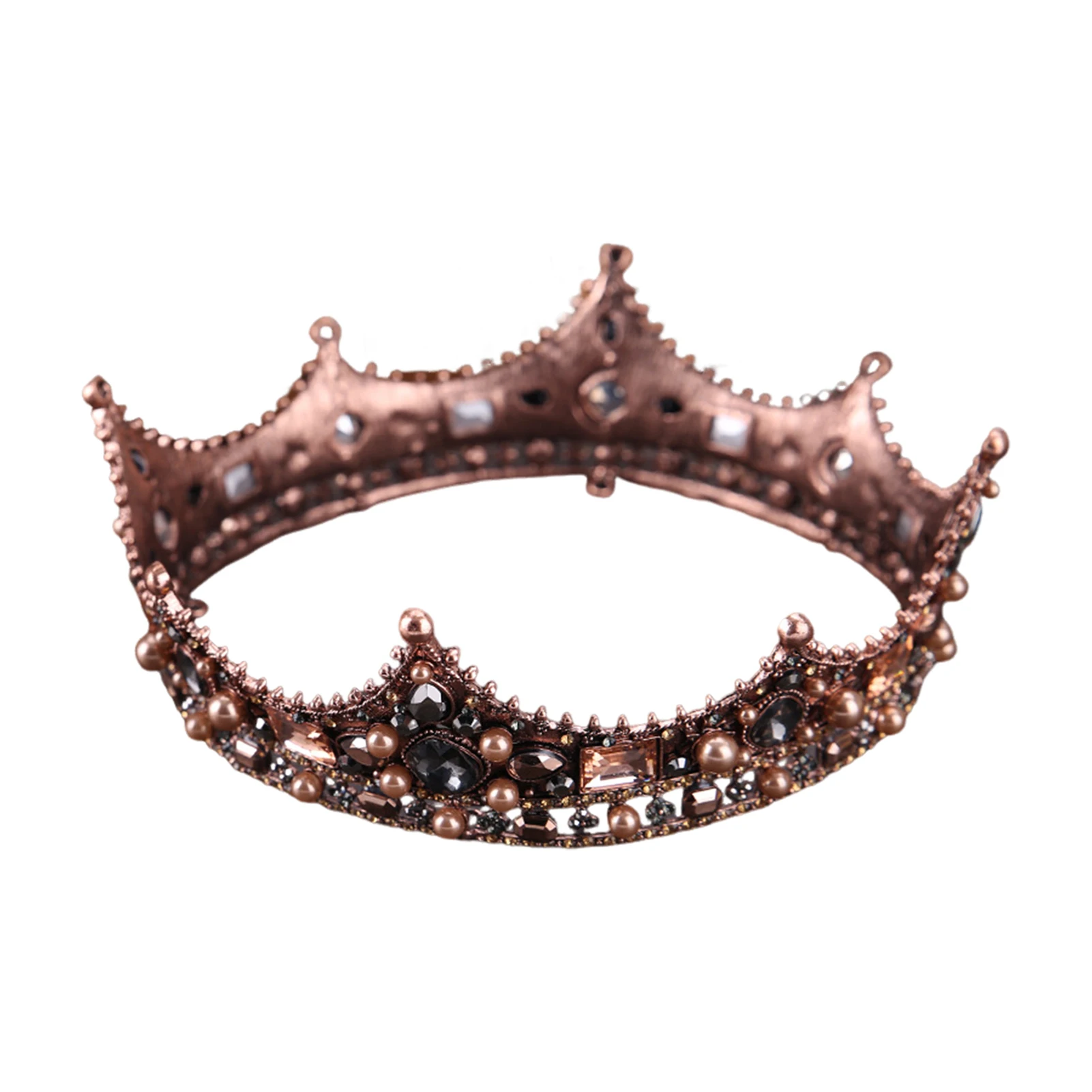Baroque Style Retro Black Crown Headpiece for Photography Props
Baroque Style Retro Black Crown Headpiece for Photography Props