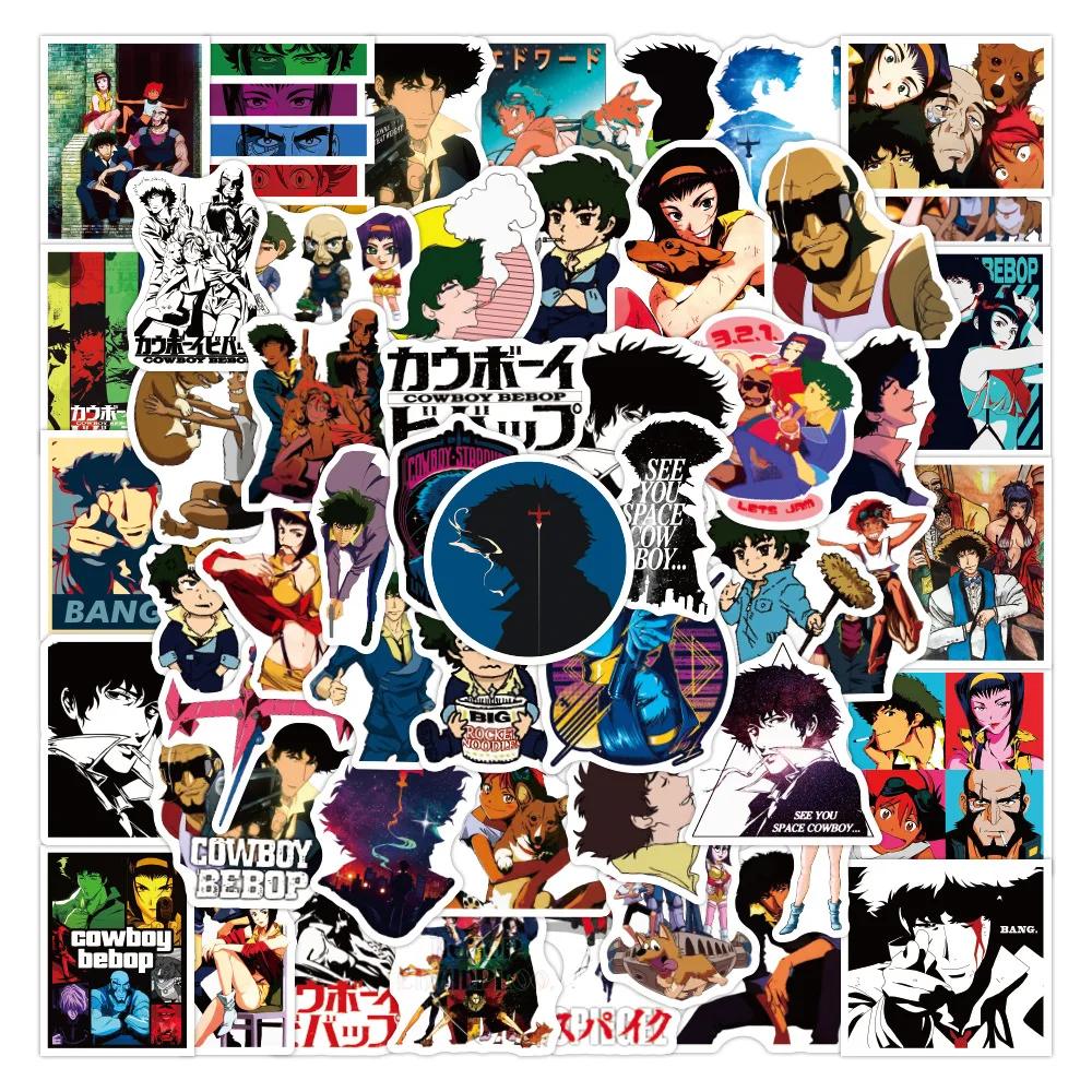 50Pcs Japan Cartoon Anime Cowboy Bebop Sticker Toy For Kids Motorcycle Skateboard Phone DIY Hand Diaries Scrapbooks Desk Sticker
50Pcs Japan Cartoon Anime Cowboy Bebop Sticker Toy For Kids Motorcycle Skateboard Phone DIY Hand Diaries Scrapbooks Desk Sticker