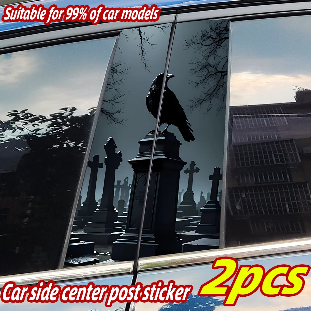 Horror Crow Car Stickers Car B-pillar Decal Waterproof Stickers Auto Center Pillar Sticker Cover Scratches Decor Accessories
Horror Crow Car Stickers Car B-pillar Decal Waterproof Stickers Auto Center Pillar Sticker Cover Scratches Decor Accessories