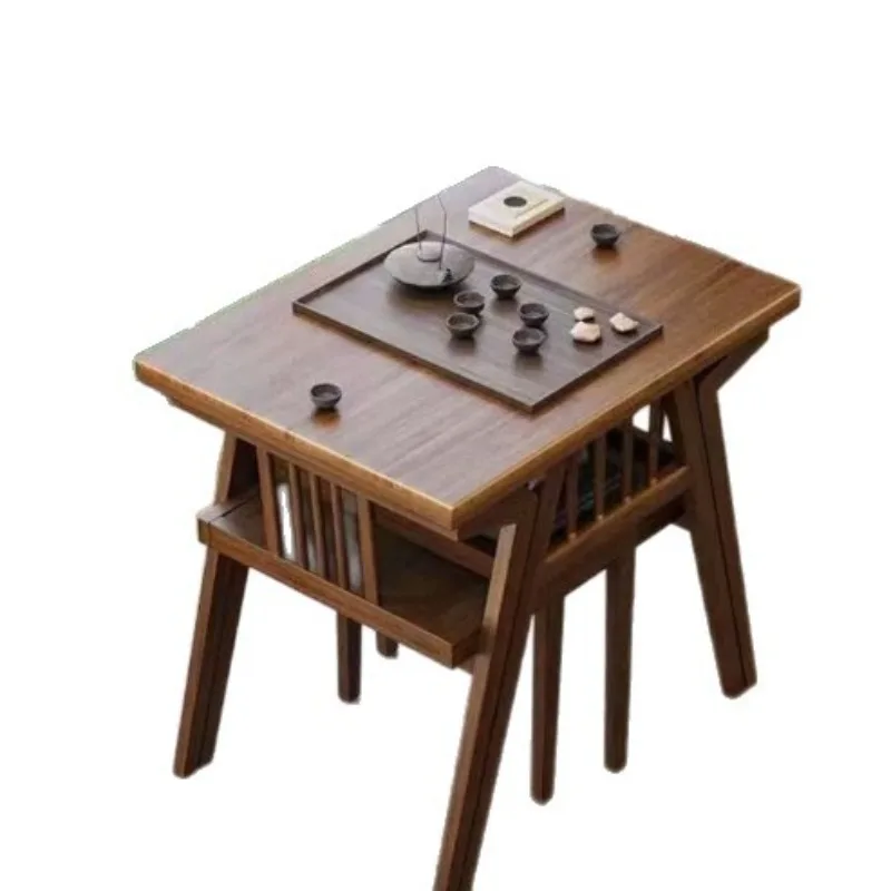 Balcony table and chair combination, a set of solid wood tea table leisure chairs
Balcony table and chair combination, a set of solid wood tea table leisure chairs