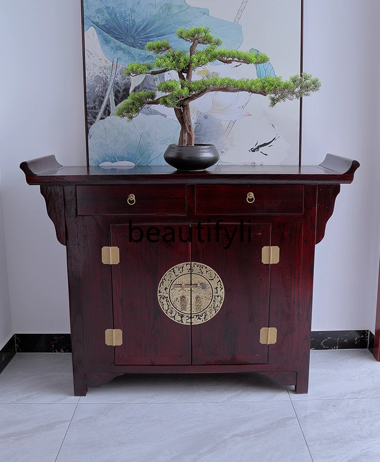 Chinese-style entrance cabinet Solid wood Zen decorative cabinet Foyer partition Shoe cabinet Storage side
Chinese-style entrance cabinet Solid wood Zen decorative cabinet Foyer partition Shoe cabinet Storage side