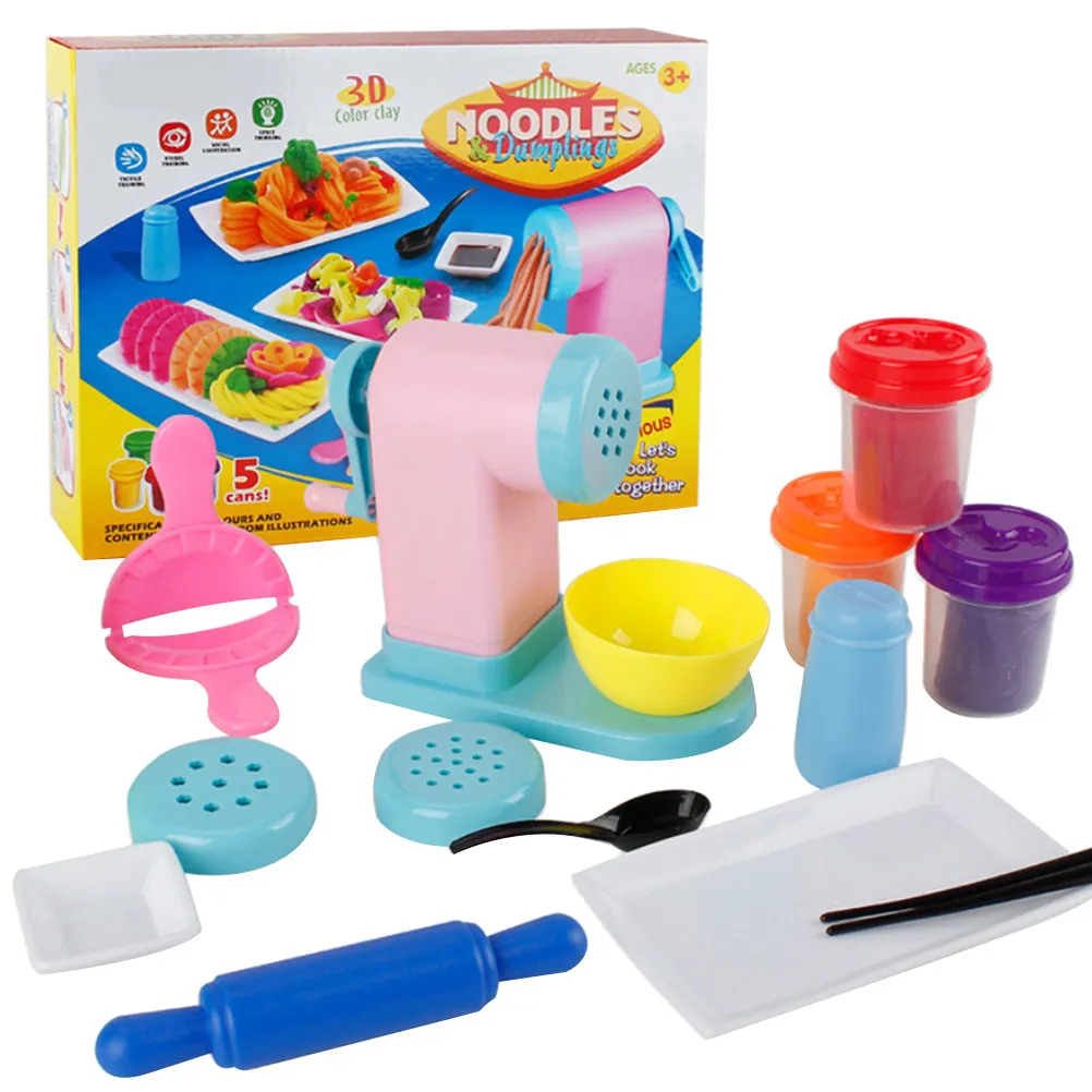 1Set Plasticine Pasta Machine Colorful Noodle Maker Creative Early Learning Color Mud Modeling Tool for Kids Plasticine Toy
1Set Plasticine Pasta Machine Colorful Noodle Maker Creative Early Learning Color Mud Modeling Tool for Kids Plasticine Toy