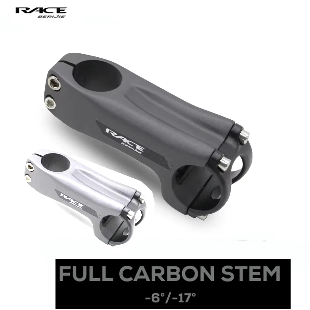 RACE Full Carbon Bicycle Stem,Road/MTB Handlebar -6°/-17° Stem,m,Fork Steerer diameter 28.6mm,Matt
RACE Full Carbon Bicycle Stem,Road/MTB Handlebar -6°/-17° Stem,m,Fork Steerer diameter 28.6mm,Matt