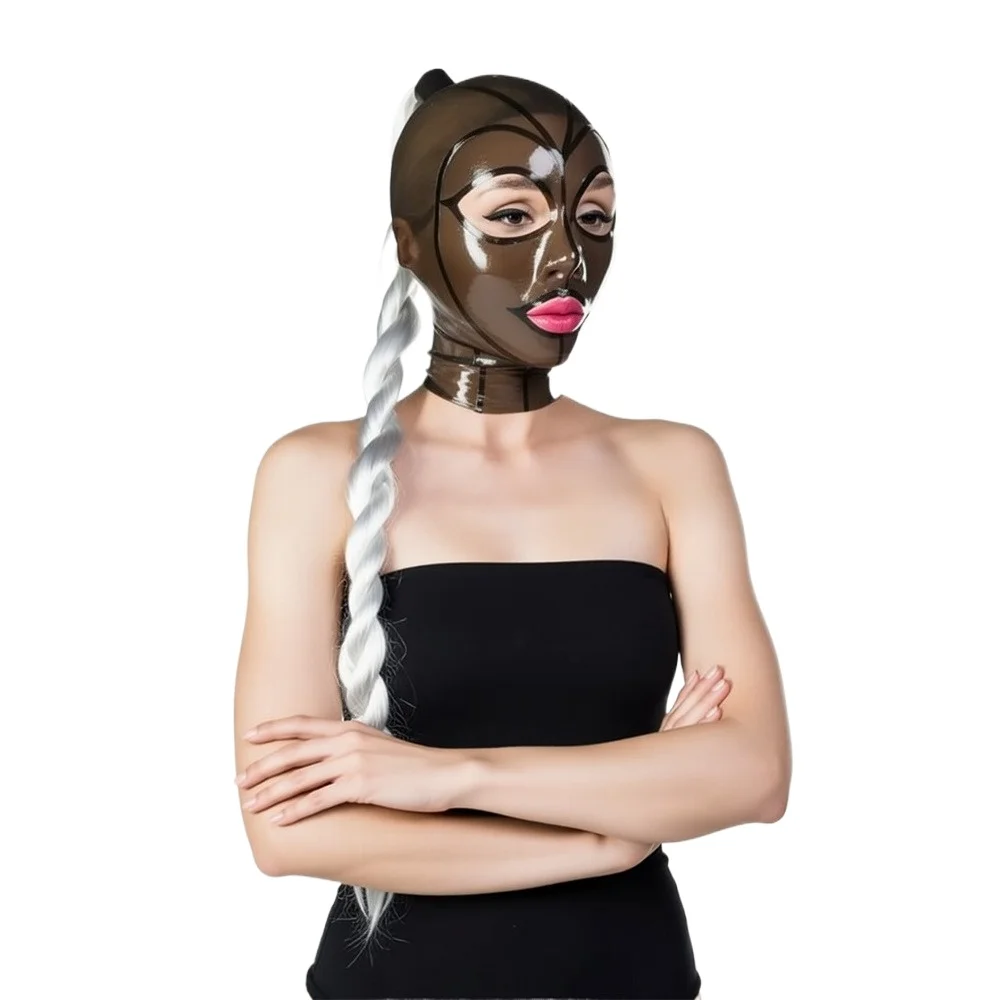 Transparent Clear Face Latex Mask Rubber Headwear Hood for Party Back Zipper Handmade Costumes
Transparent Clear Face Latex Mask Rubber Headwear Hood for Party Back Zipper Handmade Costumes