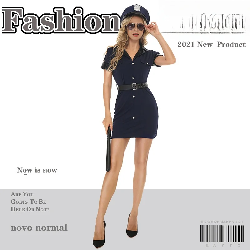 Halloween Police Women Cosplay Bar Role-playing Uniform Nightclub Cop Outfit Party DS Performance Costume Women's Fashion
Halloween Police Women Cosplay Bar Role-playing Uniform Nightclub Cop Outfit Party DS Performance Costume Women's Fashion
