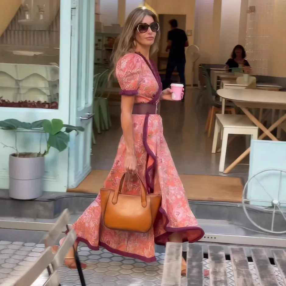 Bohemian Elegant Long Dress for Vacation Gown Women's Maxi Dress Free Size Ethnic Print Casual Summer Dress Vestidos
Bohemian Elegant Long Dress for Vacation Gown Women's Maxi Dress Free Size Ethnic Print Casual Summer Dress Vestidos