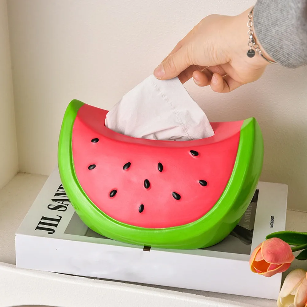 Model Toy Watermelon Tissue Box Decorative Fruit Watermelon Paper Storage Box Summer Collectible Watermelon Ornament Decoration
Model Toy Watermelon Tissue Box Decorative Fruit Watermelon Paper Storage Box Summer Collectible Watermelon Ornament Decoration