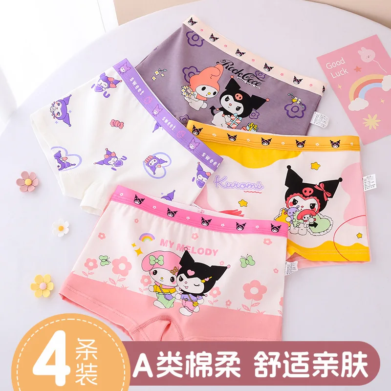 4 Pack Kuromi Kawaii Characters Kids Cotton Underwear My Melody Girls Boxer Briefs
4 Pack Kuromi Kawaii Characters Kids Cotton Underwear My Melody Girls Boxer Briefs