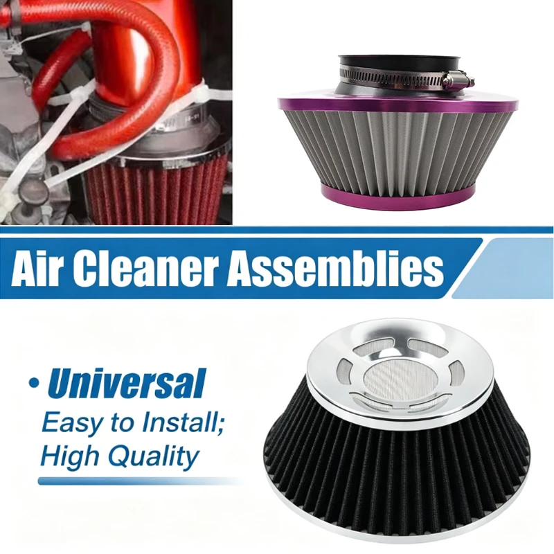 76MM Automotive air filter high flow Car engine intake modification winter stainless steel mesh filter cartri Replace Accessory
76MM Automotive air filter high flow Car engine intake modification winter stainless steel mesh filter cartri Replace Accessory