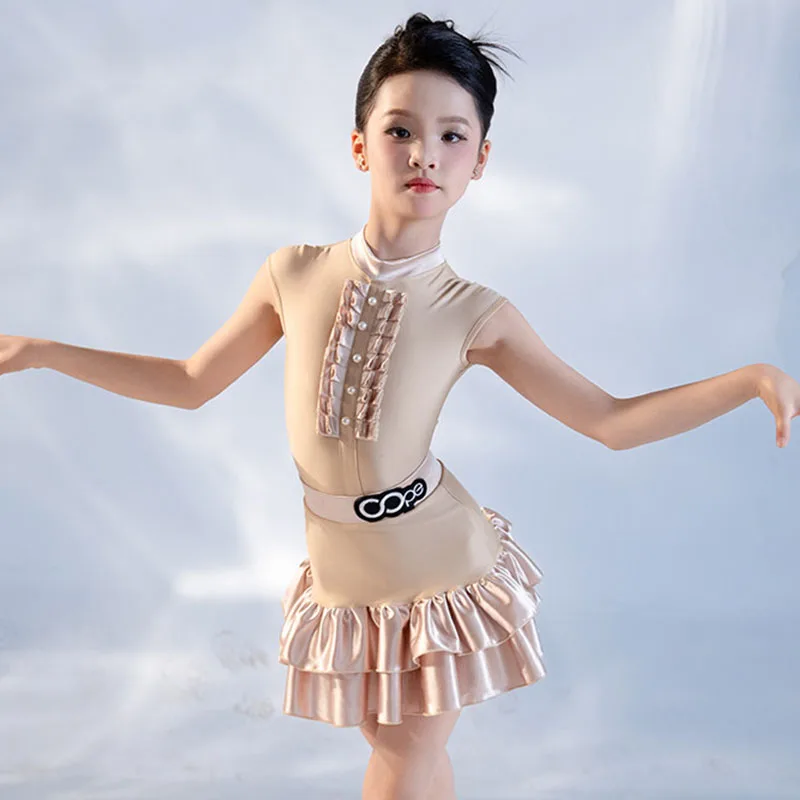2026 Latin Dance Performance Dress For Girl Sleeveless Bodysuit Cake Skirt Cha Cha Dancing Training Set Latin Dance Suit AMY3345
2026 Latin Dance Performance Dress For Girl Sleeveless Bodysuit Cake Skirt Cha Cha Dancing Training Set Latin Dance Suit AMY3345