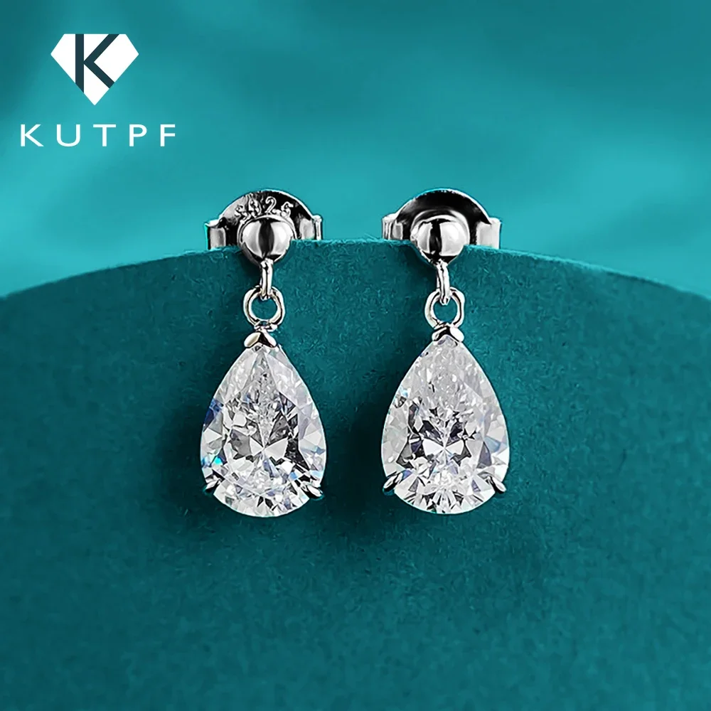 4Cttw Pear Cut Moissanite Drop Earrings with Certificates S925 Silver Plated 18k Gold Waterdrop Shape Stud Earring for Women
4Cttw Pear Cut Moissanite Drop Earrings with Certificates S925 Silver Plated 18k Gold Waterdrop Shape Stud Earring for Women