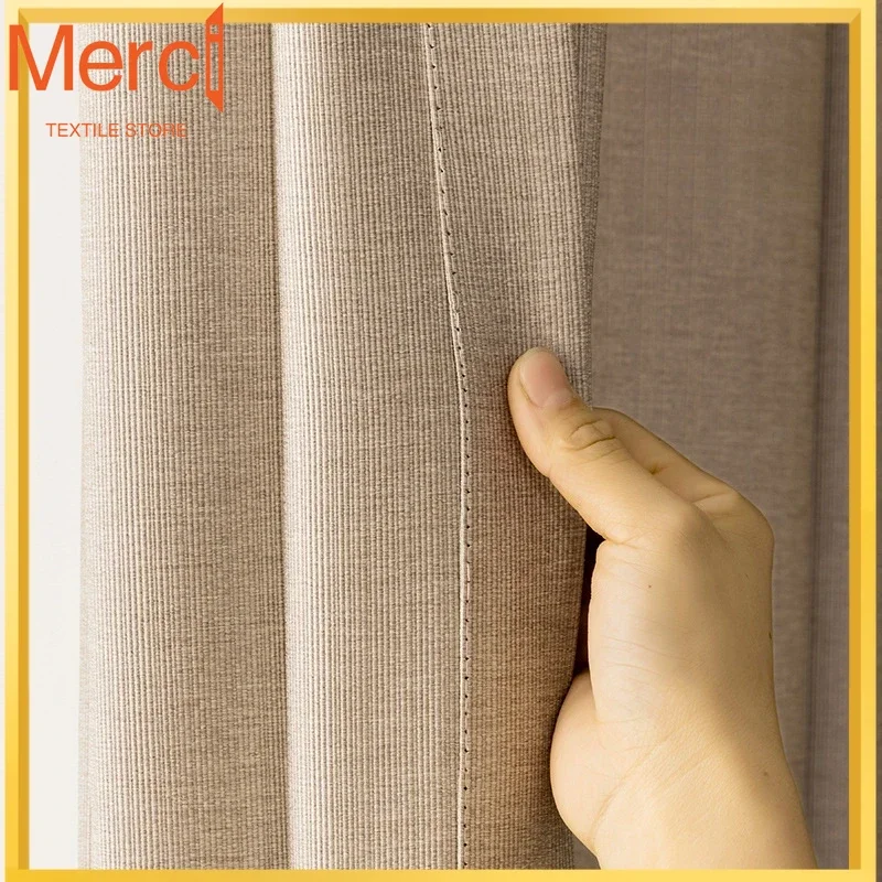 Japanese Style Fabric Curtains For Living Room Bedroom High Shading Curtain Coral Linen Double-sided Cotton Linen Insulation
Japanese Style Fabric Curtains For Living Room Bedroom High Shading Curtain Coral Linen Double-sided Cotton Linen Insulation
