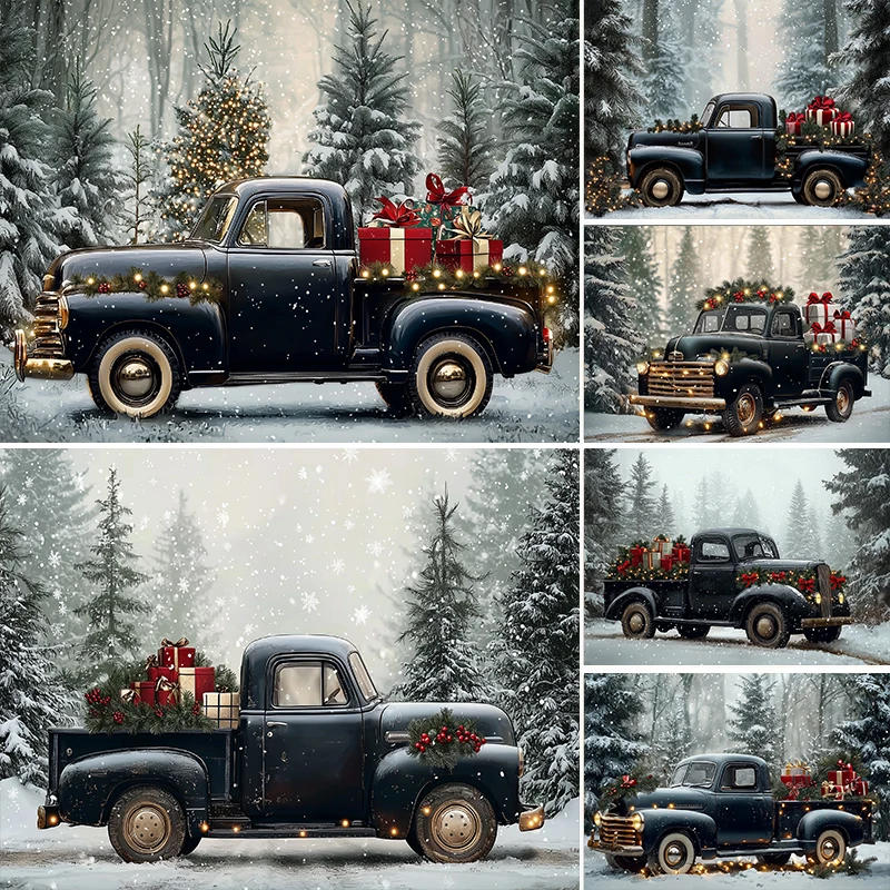 LS Photography Background Winter Christmas Snowy Forest Car Gift Xmas Tree Kids Family Portrait Decor Backdrop Photo Studio
LS Photography Background Winter Christmas Snowy Forest Car Gift Xmas Tree Kids Family Portrait Decor Backdrop Photo Studio
