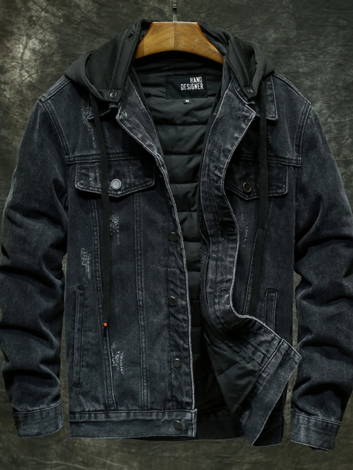 Winter Thickened Fleece Lined Hooded Denim Jacket Men's Casual Outerwear Cotton Workwear Leisure Top Warm Youth Fashion
Winter Thickened Fleece Lined Hooded Denim Jacket Men's Casual Outerwear Cotton Workwear Leisure Top Warm Youth Fashion