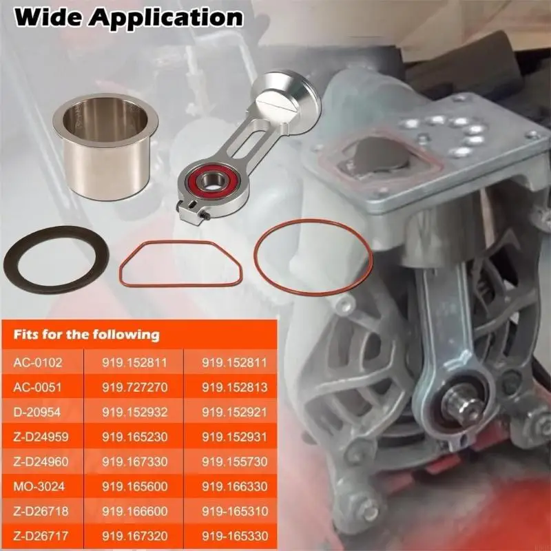 652F Air Compressor Piston Oil Frees Connecting Rod Replacement Suitable for 919.167320 919.152811 KK-4835 KK-5081 A02743
652F Air Compressor Piston Oil Frees Connecting Rod Replacement Suitable for 919.167320 919.152811 KK-4835 KK-5081 A02743