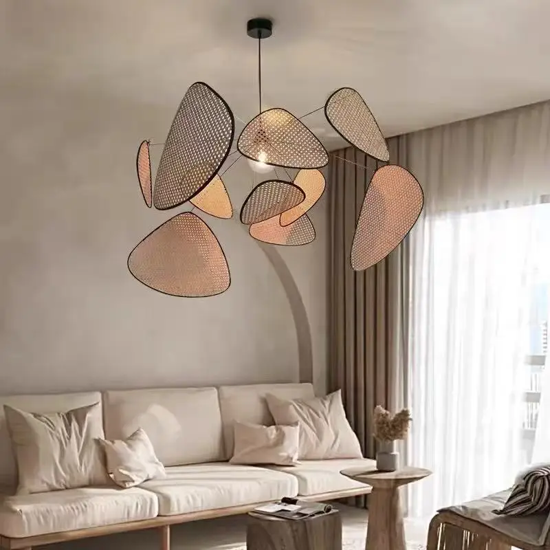 Подвесные светильники Zen Wabi-sabi из ротанга в форме лепестков, бамбуковые ротанговые лампы ручной работы для гостиной, столовой, кухни, домашнего декора, люстра
Подвесные светильники Zen Wabi-sabi из ротанга в форме лепестков, бамбуковые ротанговые лампы ручной работы для гостиной, столовой, кухни, домашнего декора, люстра