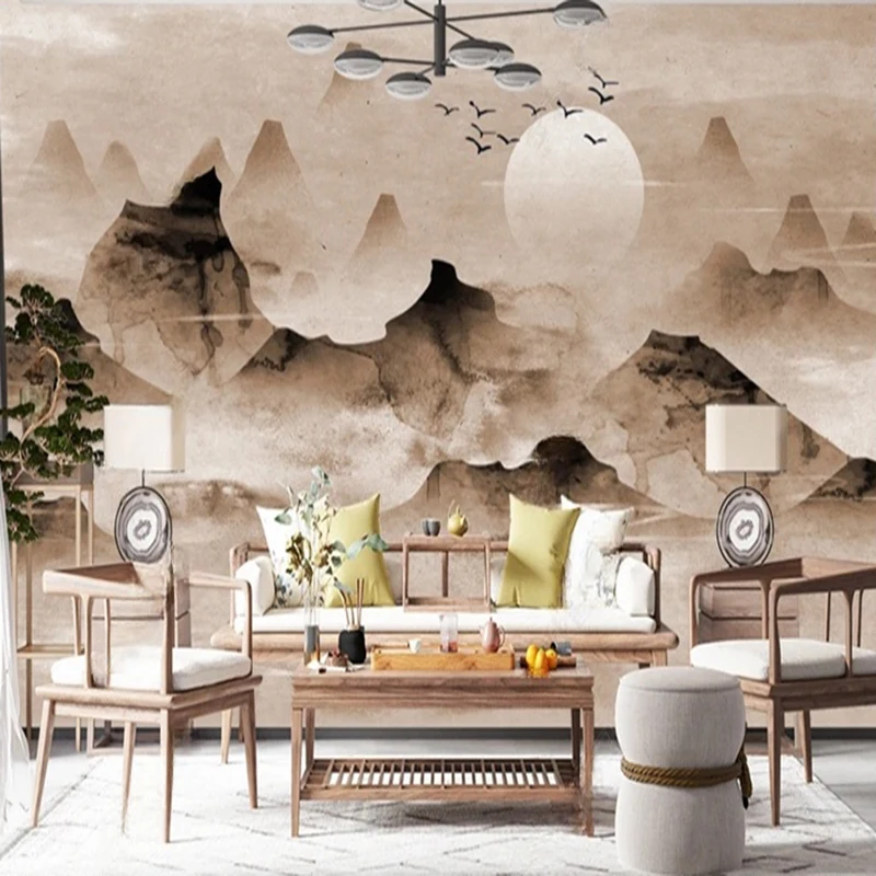 Custom Chinese Style Abstract Ink Landscape Wall Mural Hand-painted 3D Wallpaper for Living Room Bedroom Office Decoration
Custom Chinese Style Abstract Ink Landscape Wall Mural Hand-painted 3D Wallpaper for Living Room Bedroom Office Decoration