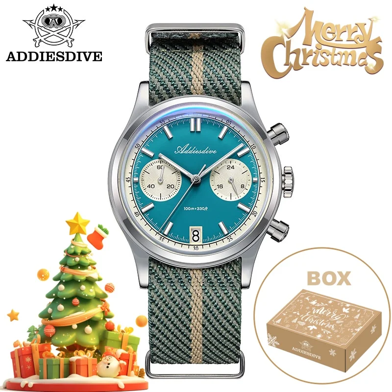 ADDIESDIVE Hot Sale AD2095 Man‘s Chronograph Watch Christmas Gift BGW9 Super Luminous 10Bar Waterproof VK64 Quartz Steel Watch
ADDIESDIVE Hot Sale AD2095 Man‘s Chronograph Watch Christmas Gift BGW9 Super Luminous 10Bar Waterproof VK64 Quartz Steel Watch