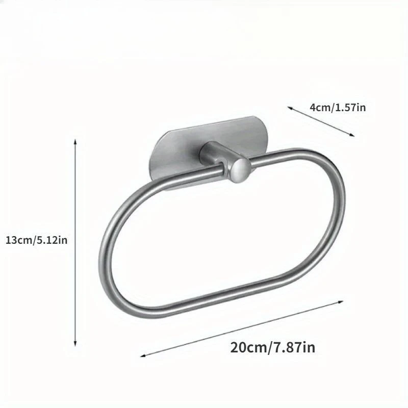 1Pc Towel Ring American Style Stainless Steel 304 Oval Bathroom Pendant Nail Free Towel Rack
1Pc Towel Ring American Style Stainless Steel 304 Oval Bathroom Pendant Nail Free Towel Rack
