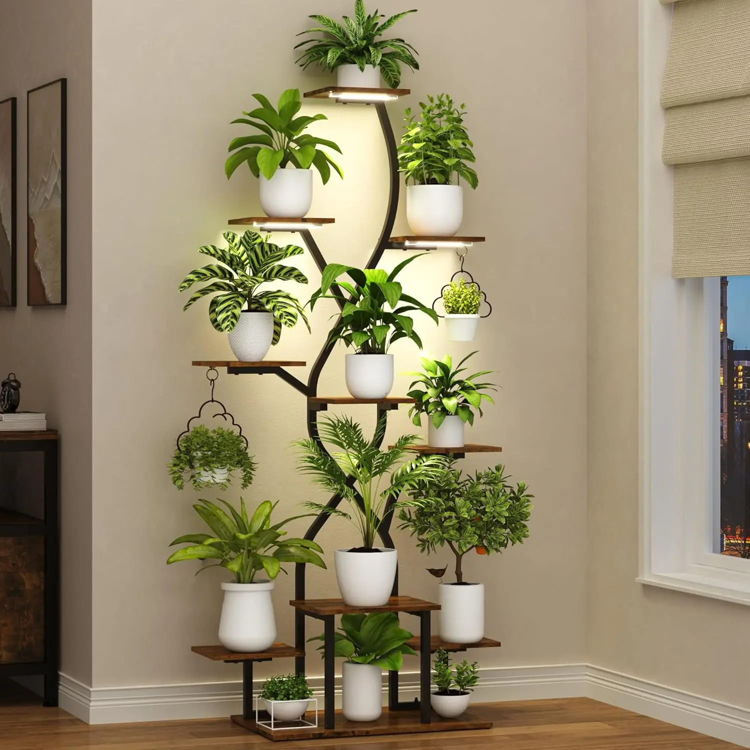63' Plant Stand Indoor with Grow Lights 10 Tier Indoor Plant Shelf X Shape Plant Shelf for Indoor
63' Plant Stand Indoor with Grow Lights 10 Tier Indoor Plant Shelf X Shape Plant Shelf for Indoor
