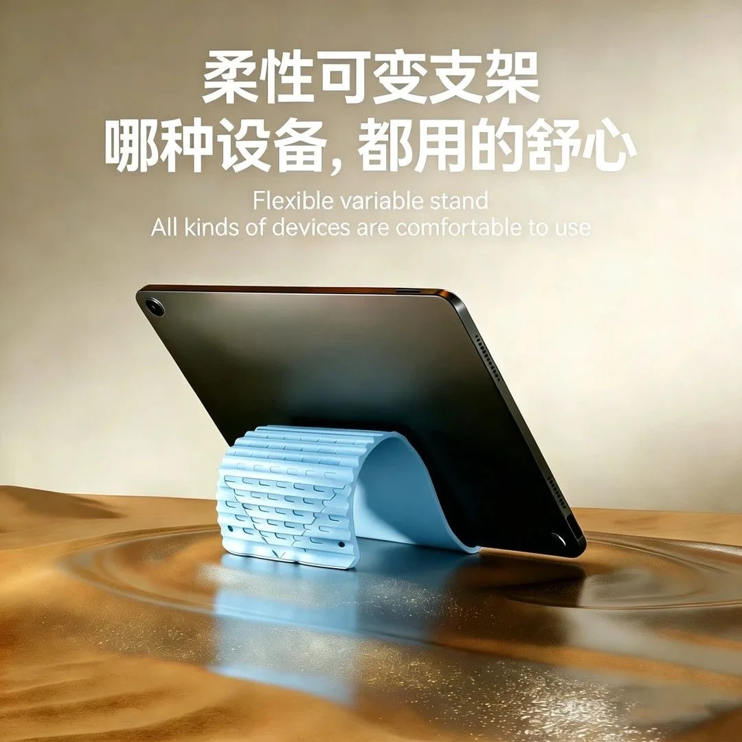 Mobile phone holder silicone tablet notebook universal holder versatile folding creative lazy person holder simple and portable
Mobile phone holder silicone tablet notebook universal holder versatile folding creative lazy person holder simple and portable