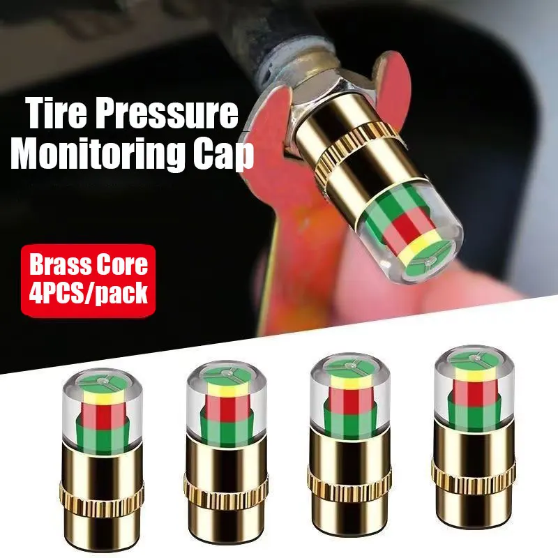4Pcs/Set Cars Tire Pressure Monitor Cap Alert Indicator Tire Valve Cap Gauge Car Accessories Car Tyre Pressure Gauge Caps
4Pcs/Set Cars Tire Pressure Monitor Cap Alert Indicator Tire Valve Cap Gauge Car Accessories Car Tyre Pressure Gauge Caps