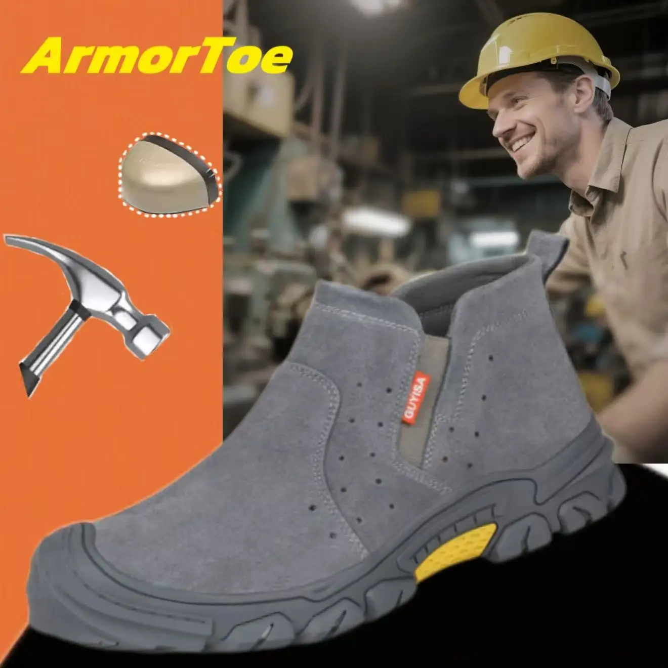 ArmorToe High-top Refractory Flower Steel Head Safety Shoes Anti-smash Anti-stabbing Wear-resistant Work Shoes #Armor2656
ArmorToe High-top Refractory Flower Steel Head Safety Shoes Anti-smash Anti-stabbing Wear-resistant Work Shoes #Armor2656