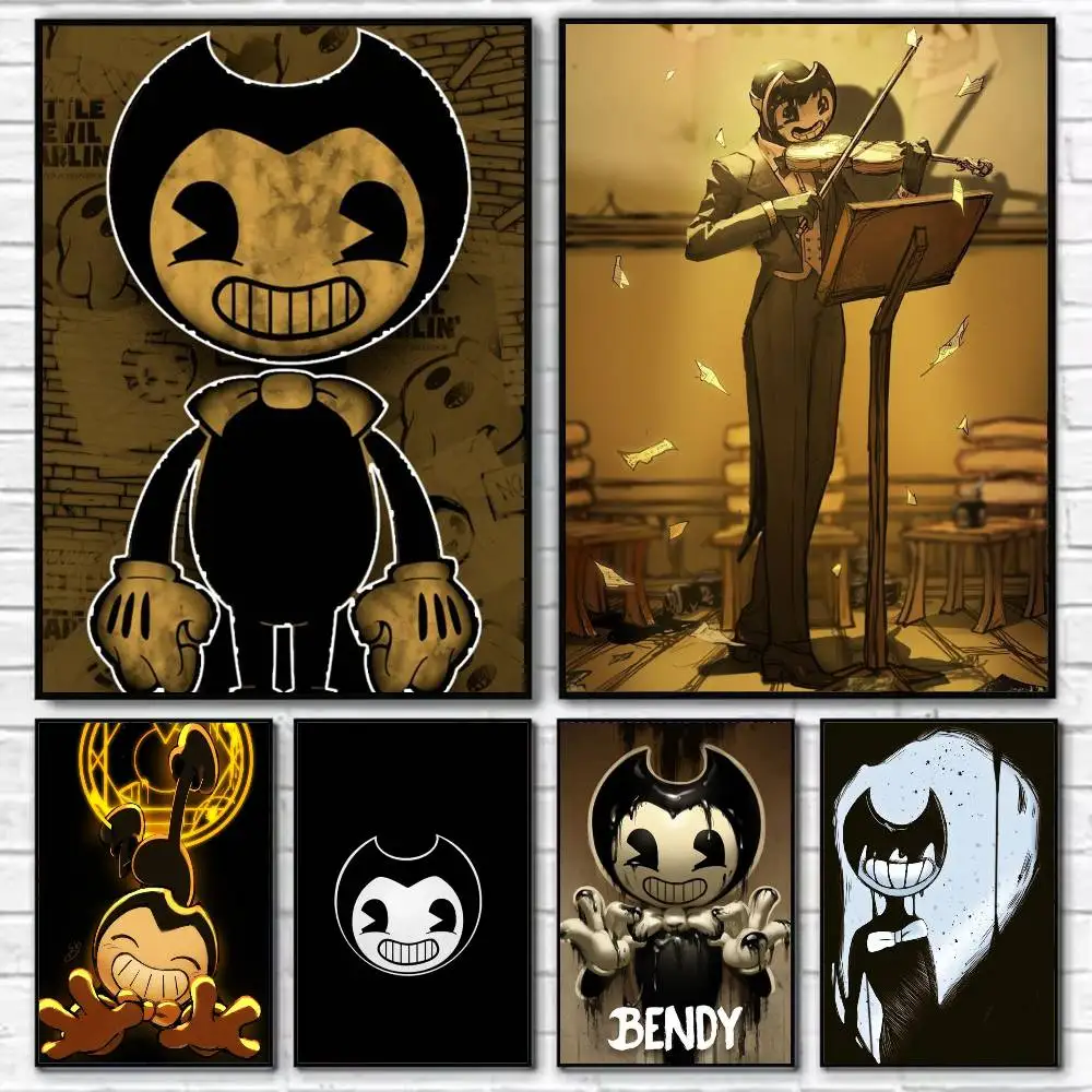 B-Bendy And The Ink Machine Poster Self-adhesive Art Waterproof Paper Sticker Coffee House Bar Room Wall Decor
B-Bendy And The Ink Machine Poster Self-adhesive Art Waterproof Paper Sticker Coffee House Bar Room Wall Decor