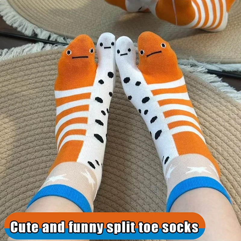 New Style Girls Cute Funny Split Toe Mid-tube Socks Abstract Ugly Eel Aquarium Couple Socks Personality Trendy Socks
New Style Girls Cute Funny Split Toe Mid-tube Socks Abstract Ugly Eel Aquarium Couple Socks Personality Trendy Socks