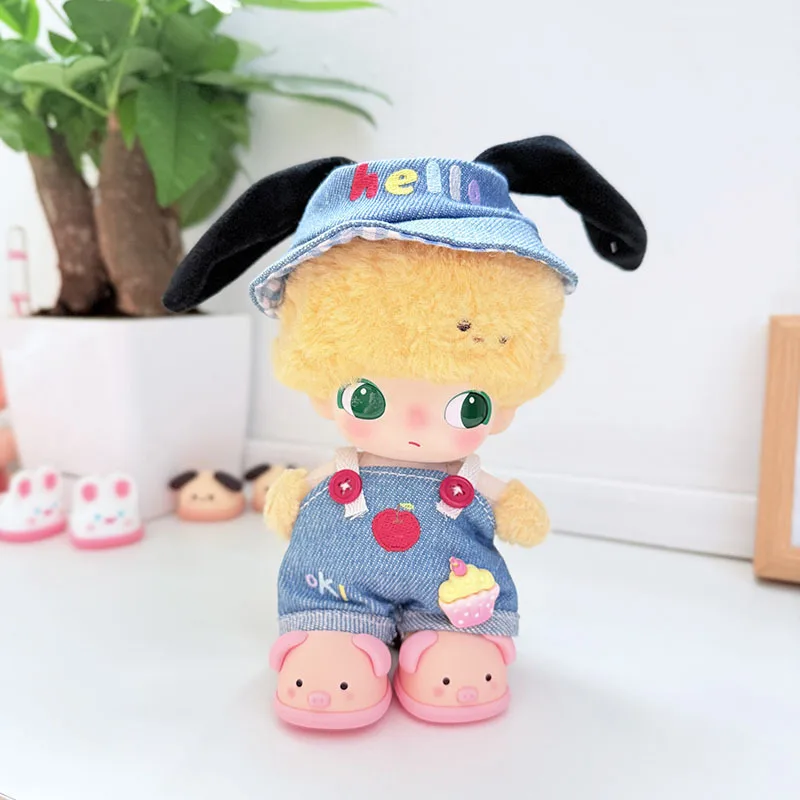 DIMOO WORLD Hello Cake Embroidered Hooded Denim Outfit Set Suitable For 15/17cm Labubu 1st - 3rd Gen Dolls Party
DIMOO WORLD Hello Cake Embroidered Hooded Denim Outfit Set Suitable For 15/17cm Labubu 1st - 3rd Gen Dolls Party