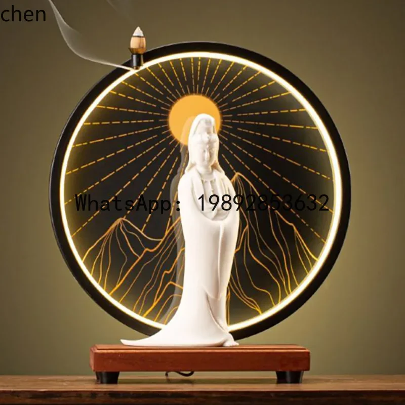 L14- zen guanyin buddha ceramic retro ornament entrance living room creative decoration
L14- zen guanyin buddha ceramic retro ornament entrance living room creative decoration