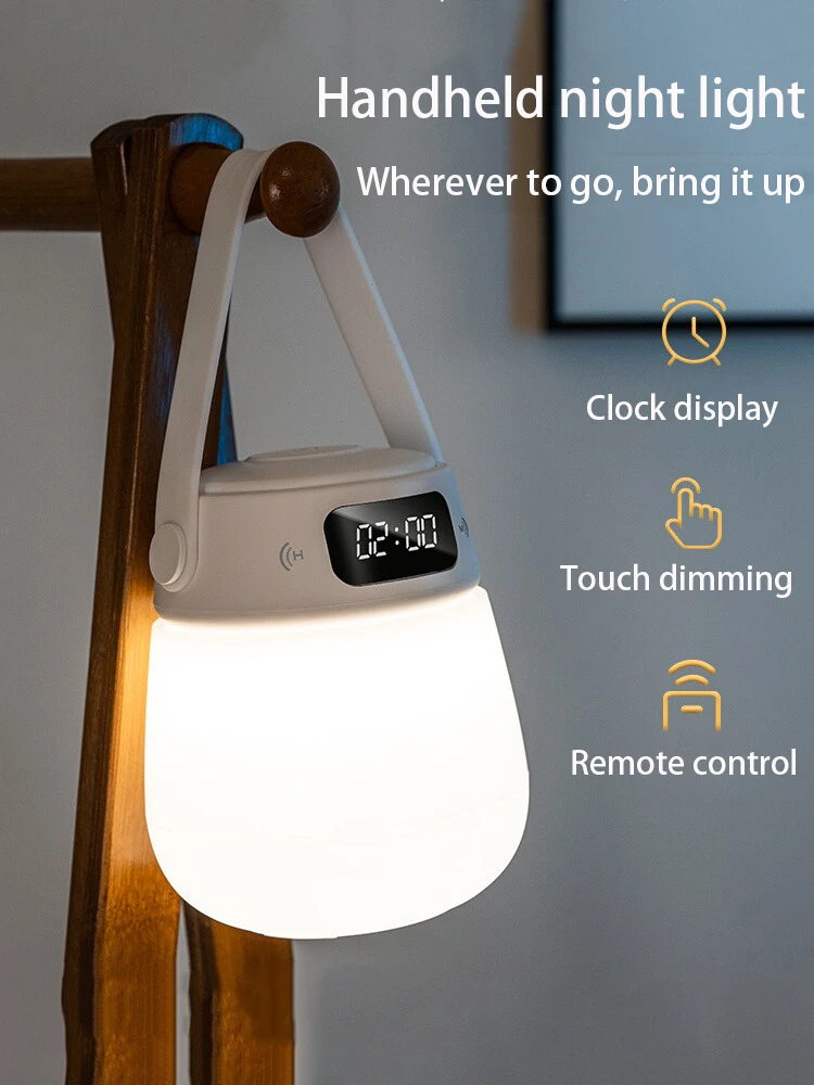 Bedroom Beside LED Night Light Charging Remote Control Room Atmosphere Decor Lamp Portable Baby Feeding Dimming Lights Soft
Bedroom Beside LED Night Light Charging Remote Control Room Atmosphere Decor Lamp Portable Baby Feeding Dimming Lights Soft