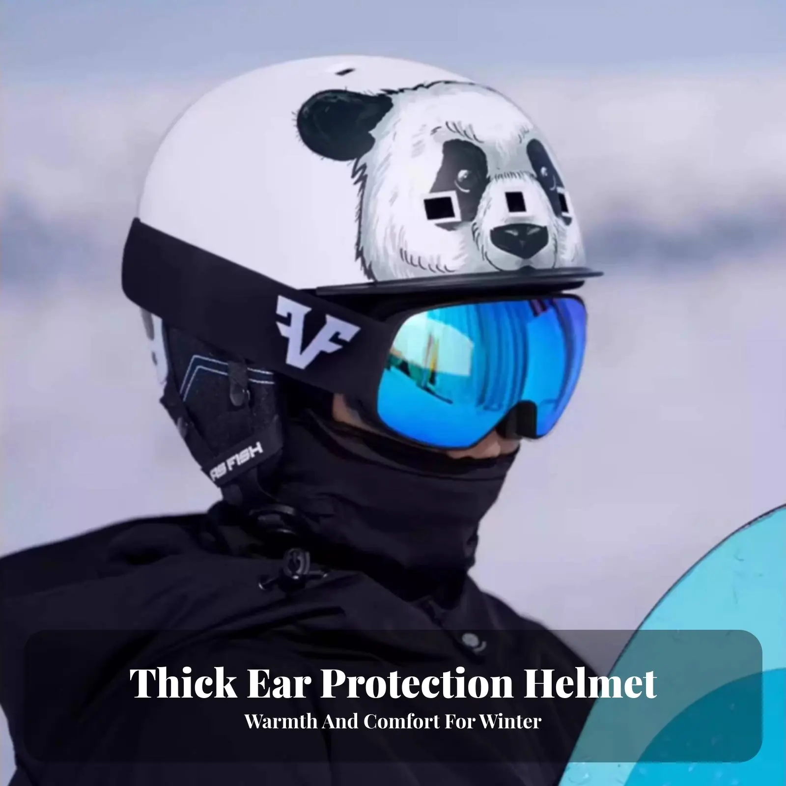 Children's Ski Helmet for Boys and Girls, Thick Ear Protection, Cartoon Panda or Hare, Outdoor Cold Weather Activities
Children's Ski Helmet for Boys and Girls, Thick Ear Protection, Cartoon Panda or Hare, Outdoor Cold Weather Activities