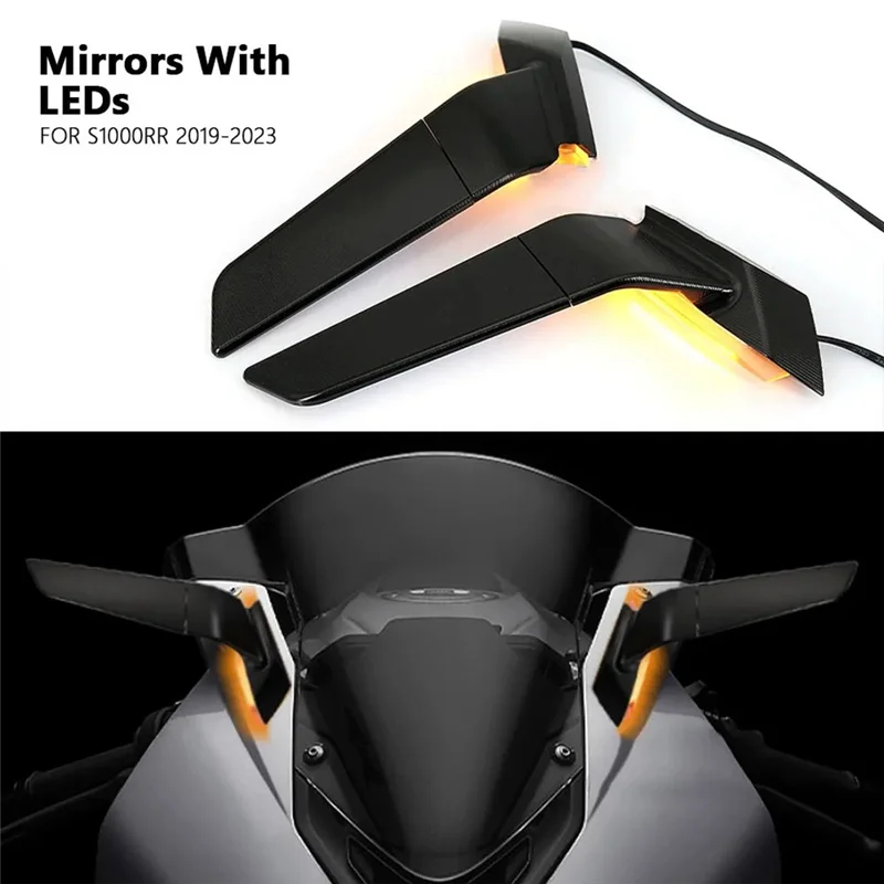 Reliable Side Mirrors With LED Turn Signal Indicator Motorcycle Rearview Mirror For BMW S1000RR S1000 RR S1000rr 2019-2023 Parts
Reliable Side Mirrors With LED Turn Signal Indicator Motorcycle Rearview Mirror For BMW S1000RR S1000 RR S1000rr 2019-2023 Parts