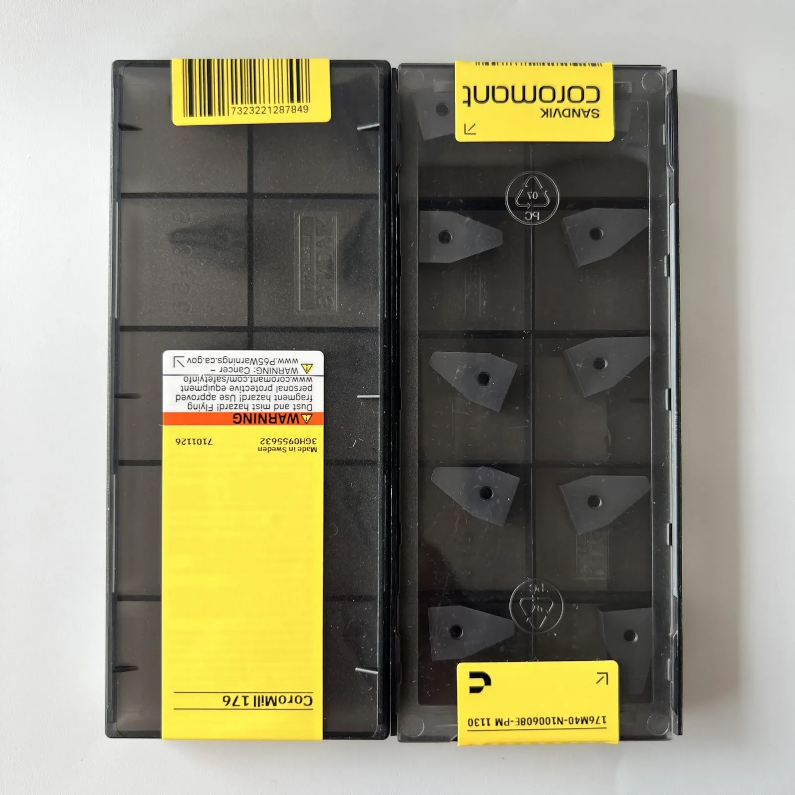 SANDVIK / 176M40-N100608E-PM 1130 / Original Swedish hard alloy blade 10 Pcs
SANDVIK / 176M40-N100608E-PM 1130 / Original Swedish hard alloy blade 10 Pcs