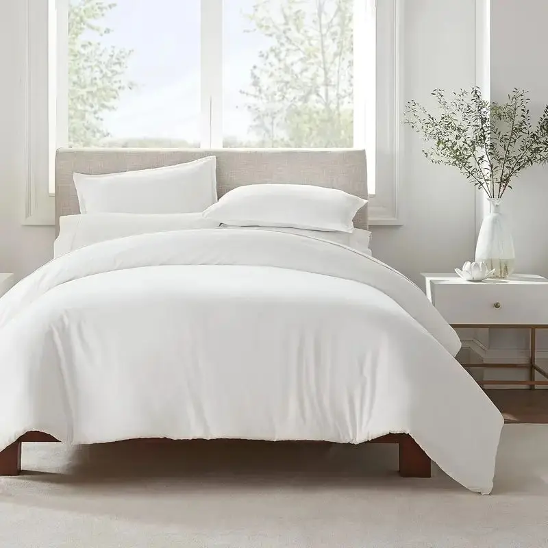Serta Simply Clean Pleated Duvet Cover Queen Size, 3-Piece Set with 2 Pillow Shams, Antimicrobial & Hypoallergenic, Ultra-
Serta Simply Clean Pleated Duvet Cover Queen Size, 3-Piece Set with 2 Pillow Shams, Antimicrobial & Hypoallergenic, Ultra-