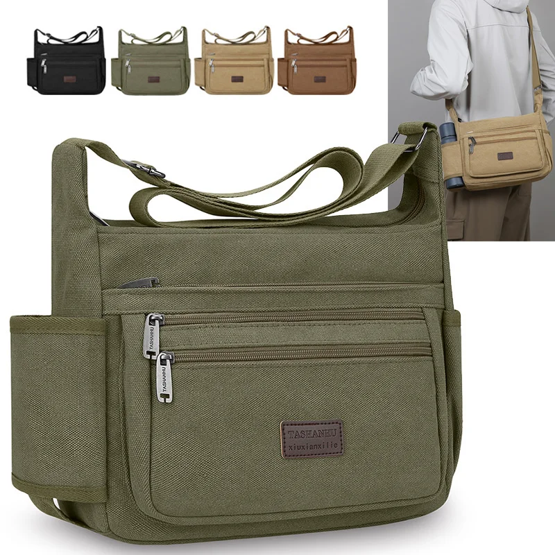 Мужская повседневная сумка через плечо, большая вместительная сумка через плечо с несколькими отделениями, подходит для повседневных прогулок, путешествий, поездок на работу и т. д.
Мужская повседневная сумка через плечо, большая вместительная сумка через плечо с несколькими отделениями, подходит для повседневных прогулок, путешествий, поездок на работу и т. д.