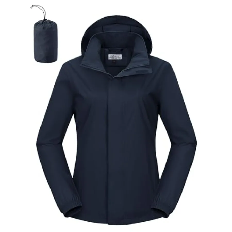 Outdoor Ventures Women's Rain Jacket Lightweight Packable Waterproof Rain Coat with Hood for Travel Golf Hiking Windbreaker
Outdoor Ventures Women's Rain Jacket Lightweight Packable Waterproof Rain Coat with Hood for Travel Golf Hiking Windbreaker