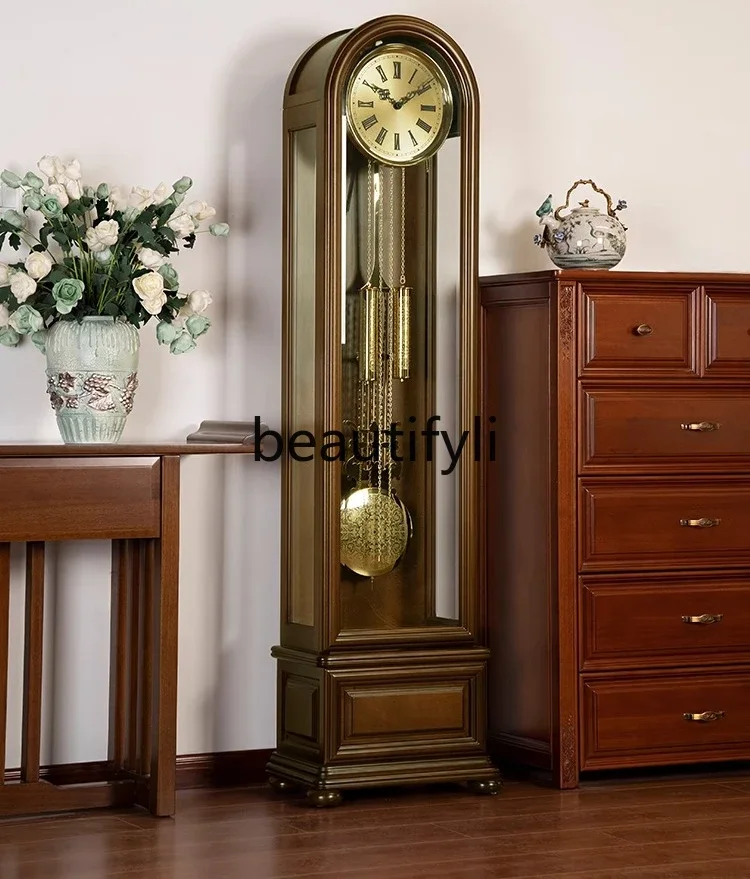 Floor clock living room home new Chinese European large seat clock retro Polaris vertical pendulum clock
Floor clock living room home new Chinese European large seat clock retro Polaris vertical pendulum clock