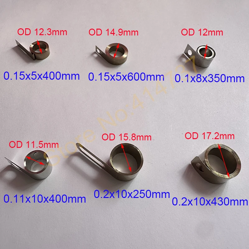 0.1--0.2mm Thickness Stainless Steel Flat Wire Coil Spring Constant Force Springs Electronic return spring
0.1--0.2mm Thickness Stainless Steel Flat Wire Coil Spring Constant Force Springs Electronic return spring