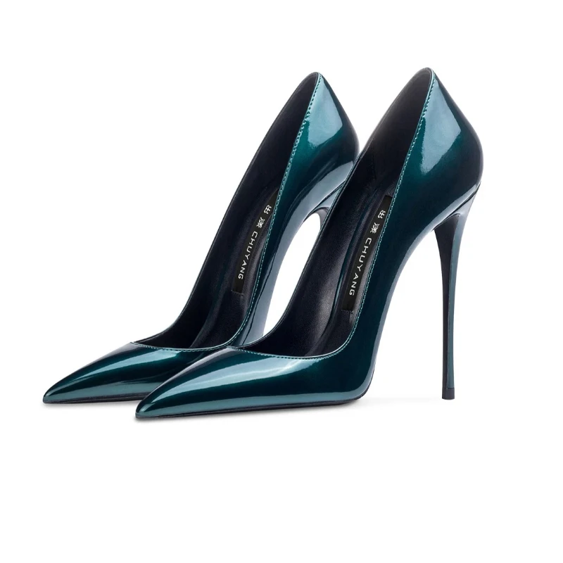 Yuejinlong Elegant Dark Green Patent Leather High Heels Sexy Pointed Toe Shallow Pumps Socialite Party Stiletto Wedding Shoes
Yuejinlong Elegant Dark Green Patent Leather High Heels Sexy Pointed Toe Shallow Pumps Socialite Party Stiletto Wedding Shoes