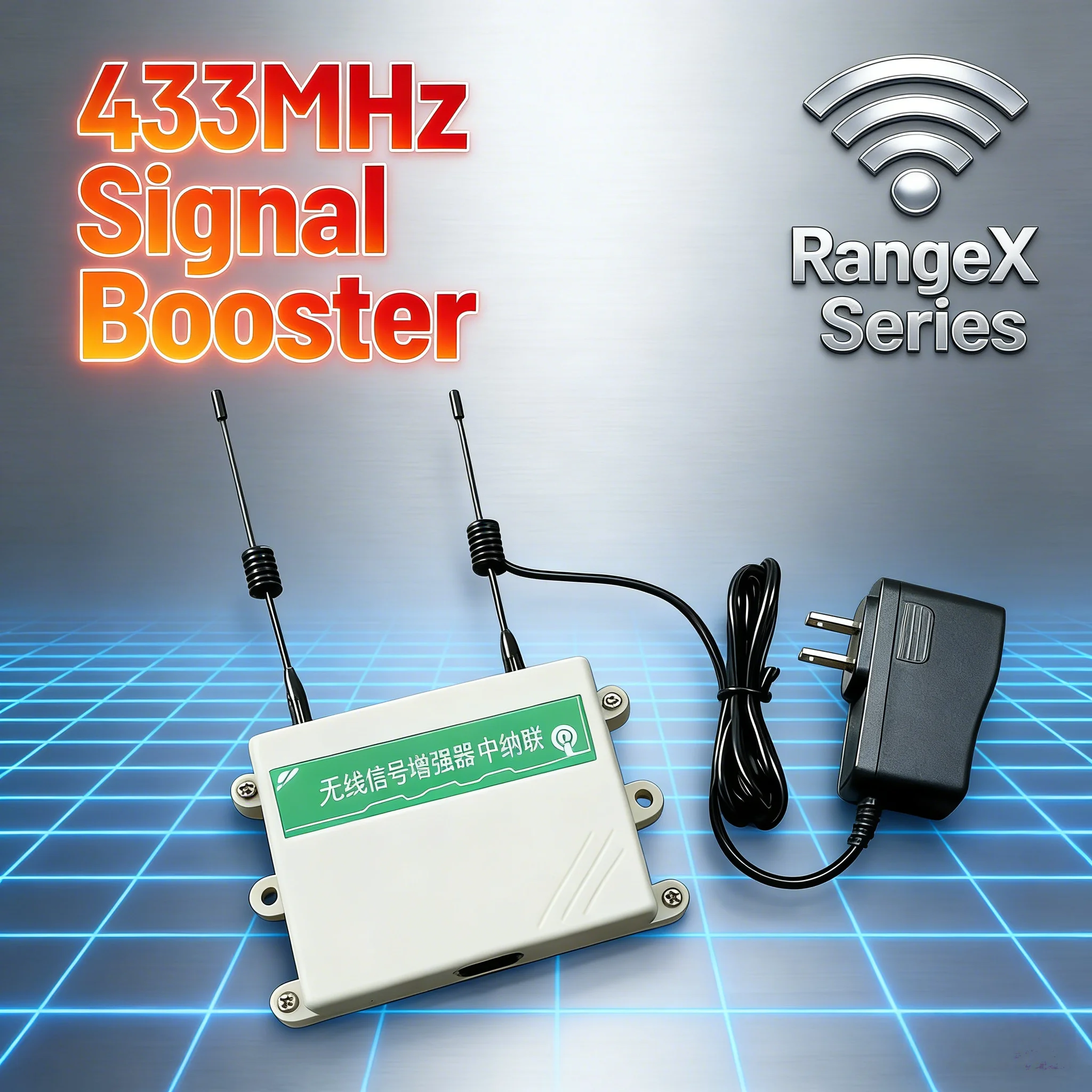 Усилитель сигнала с двумя антеннами 433 МГц, поддерживает 99 устройств, передача дальнего действия для систем сигнализации и датчиков
Усилитель сигнала с двумя антеннами 433 МГц, поддерживает 99 устройств, передача дальнего действия для систем сигнализации и датчиков