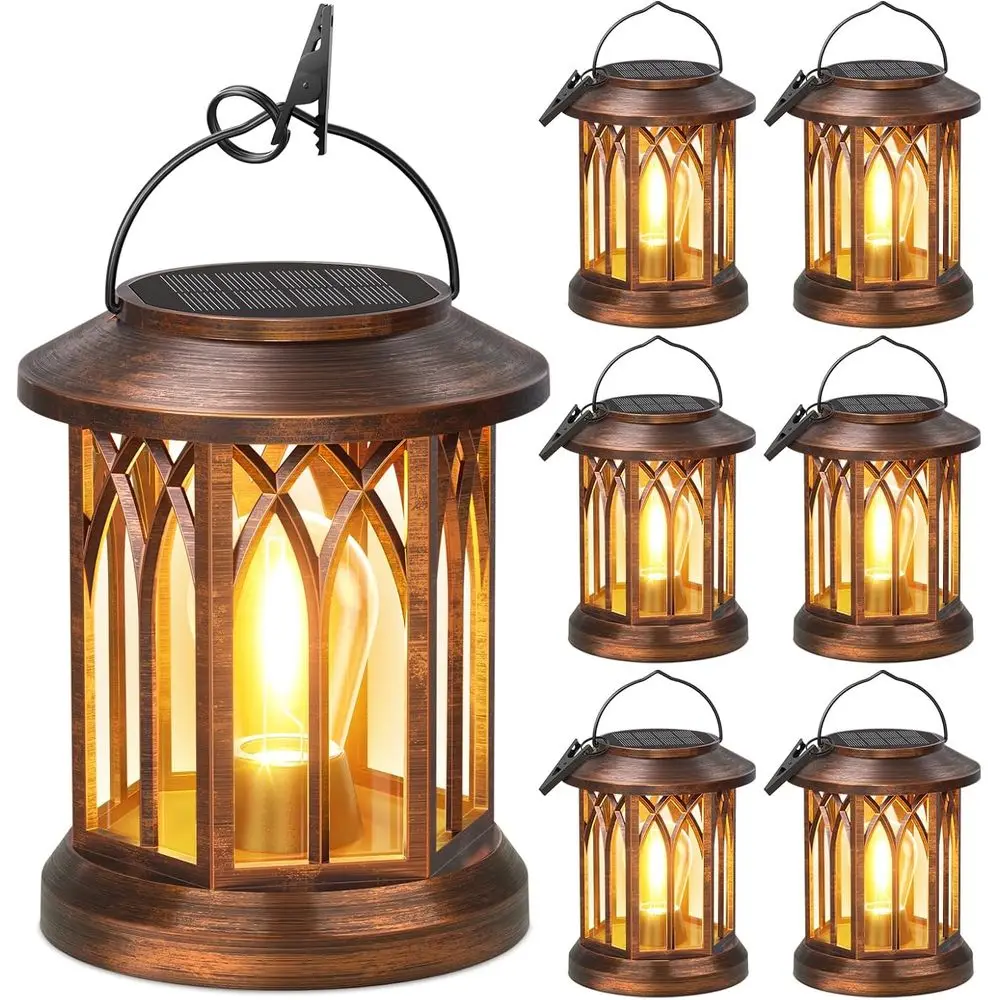 Outdoor Hanging Lanterns 6-Pack, Waterproof Bright Lights, Lasts Over 12 Hours, Copper Finish for Garden and Patio Decor
Outdoor Hanging Lanterns 6-Pack, Waterproof Bright Lights, Lasts Over 12 Hours, Copper Finish for Garden and Patio Decor