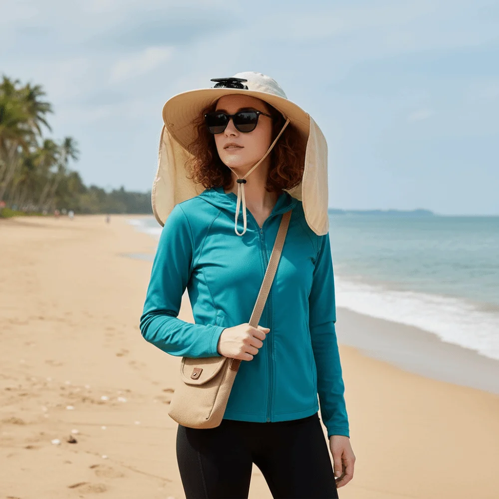 Gift UPF50+ Solar Fan Hat with Shawl Waterproof Wide Brim Hat Sunscreen Adjustable Fishing Hat Hiking
Gift UPF50+ Solar Fan Hat with Shawl Waterproof Wide Brim Hat Sunscreen Adjustable Fishing Hat Hiking
