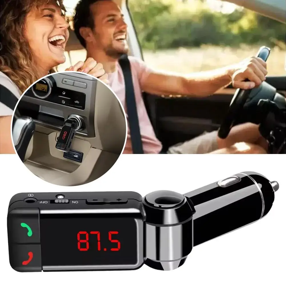 Car Bluetooth Charger FM Transmitter MP3 Player Hands-Free Fast Adapter Cigarette Lighter Charging Kit Z0X1
Car Bluetooth Charger FM Transmitter MP3 Player Hands-Free Fast Adapter Cigarette Lighter Charging Kit Z0X1