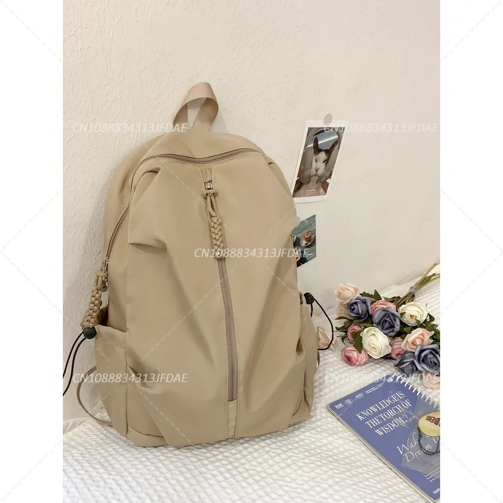 Large Capacity Schoolbag for Men and Women Casual Sports Backpack Simple Solid Color Travel Backpacks
Large Capacity Schoolbag for Men and Women Casual Sports Backpack Simple Solid Color Travel Backpacks